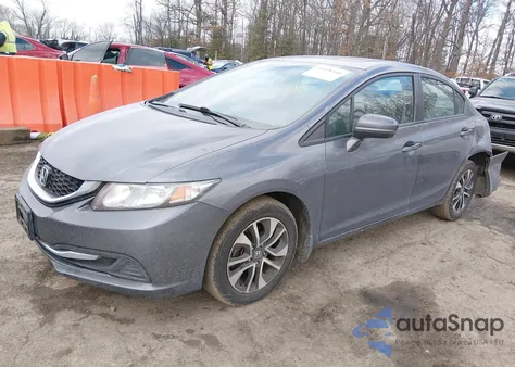 2014 Honda Civic Ex из США, поврежденный, VIN 19XFB2F81EE006840